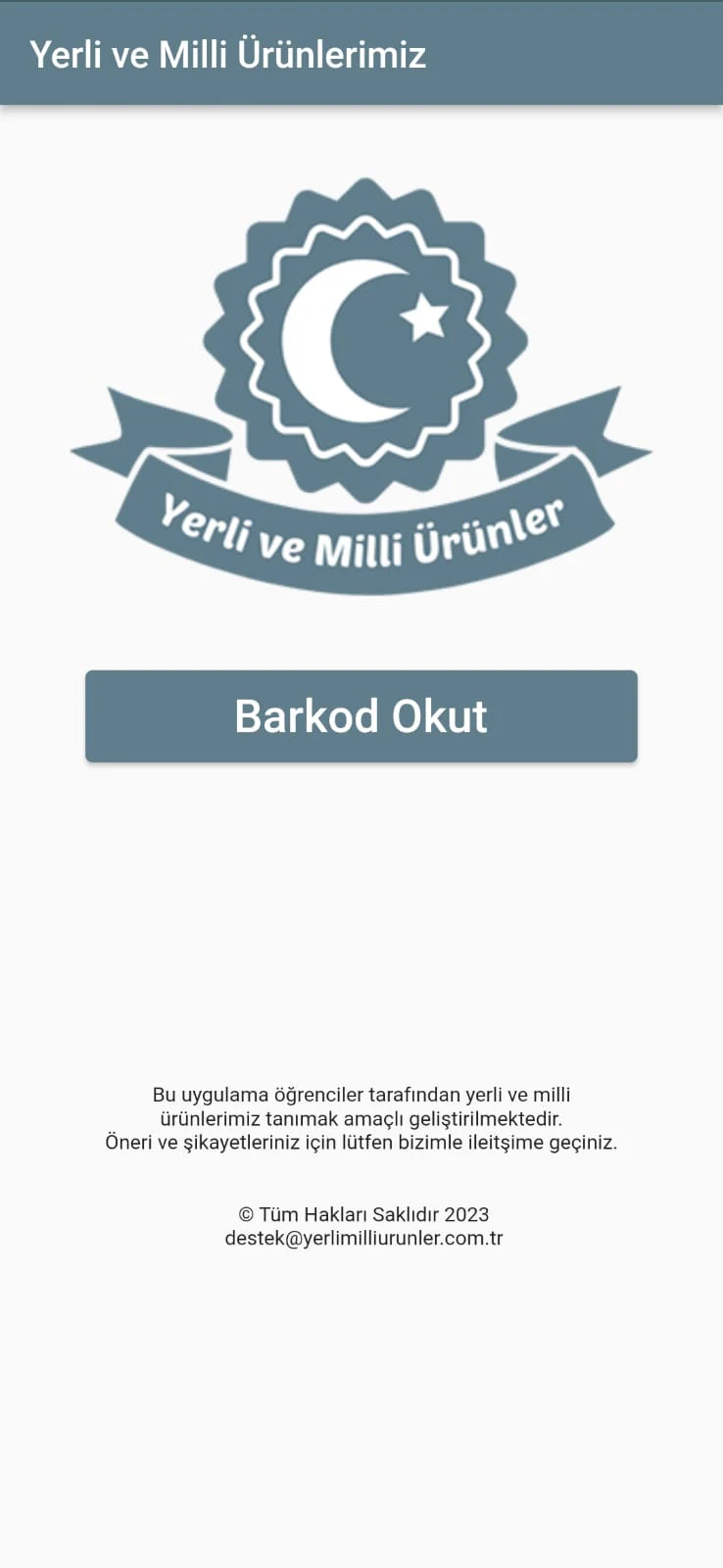 Milli ürünler screenshot